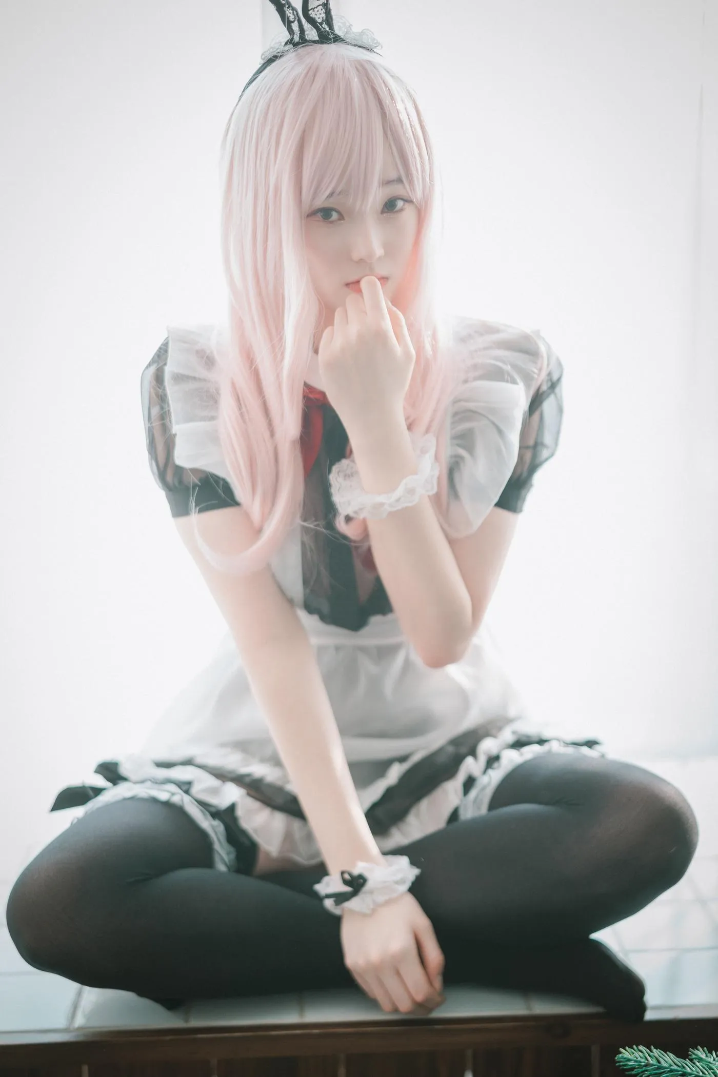 Bambi밤비 – NO.65 [DJAWA] Sheer Bunny Maid [51P]插图5